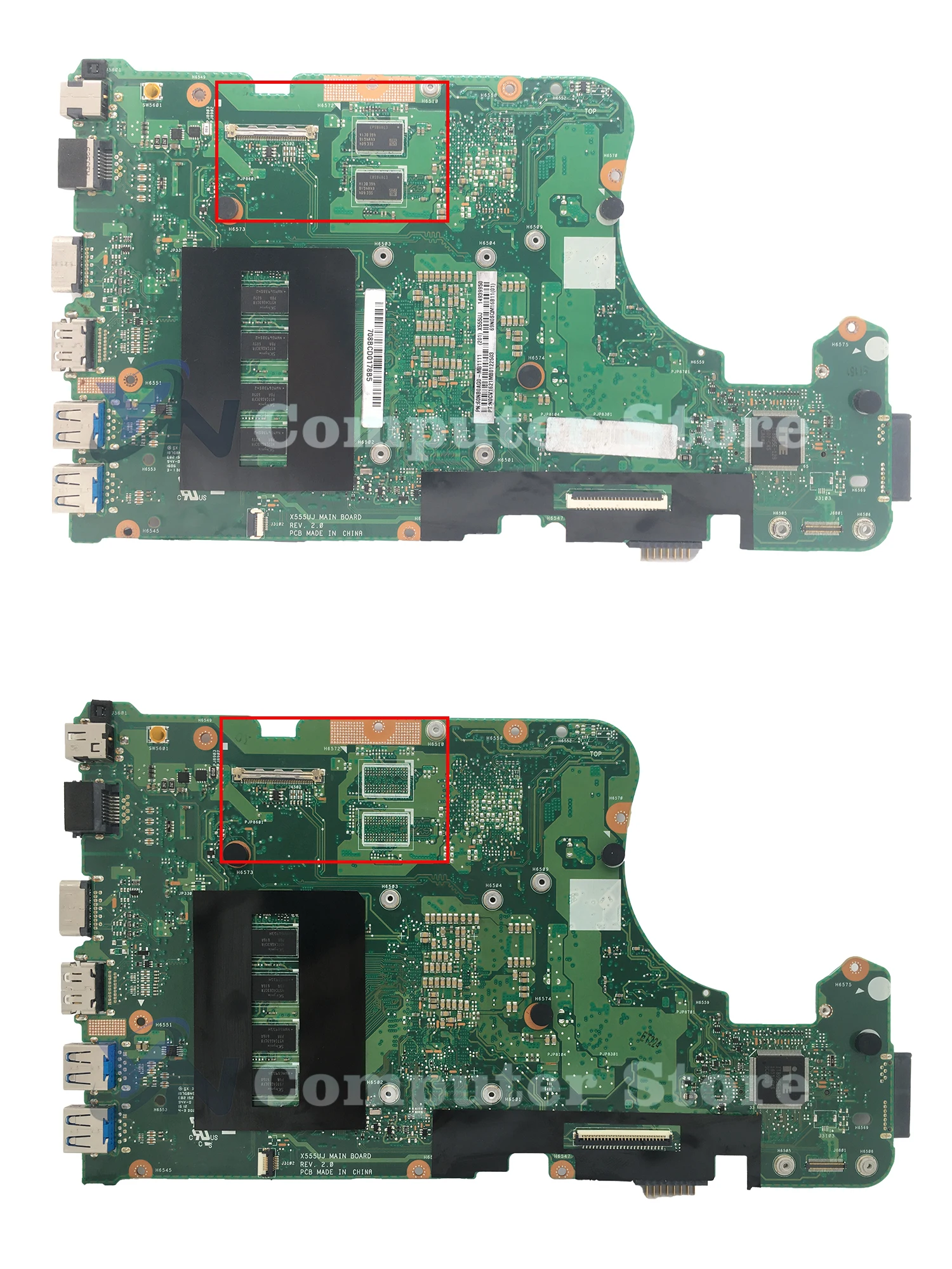 X555UJ MAINboard Para ASUS X555UF F555U X555UB X555UQ X555UA I3 I5 I7 6th Gen 4GB GT940M/GT920M-V2G UMA Laptop Motherboard