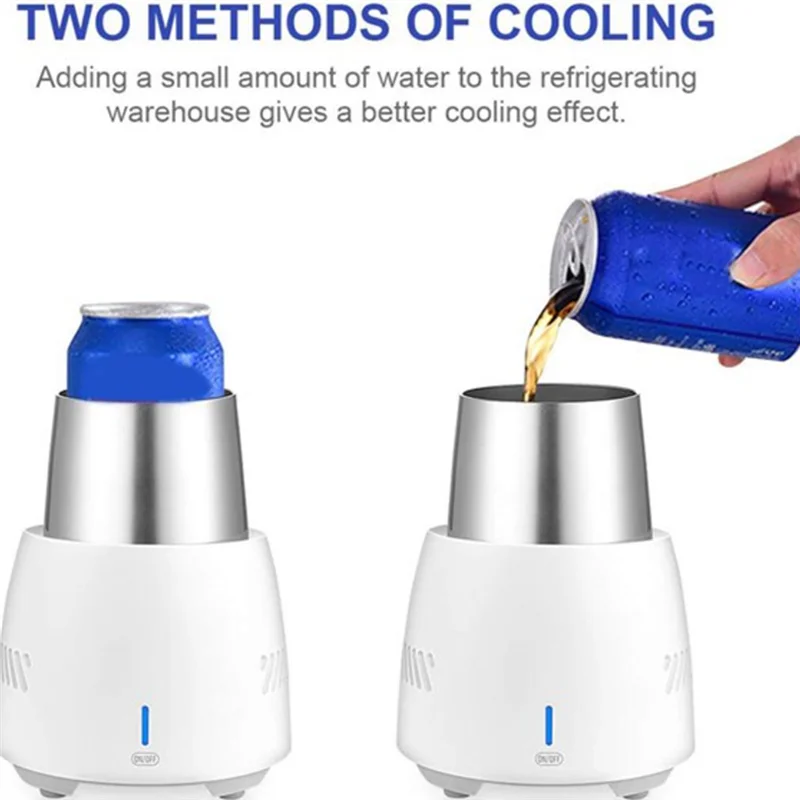 

Летняя чашка с быстрым охлаждением, мини-чашка с непрерывным охлаждением, настольный холодильник, кружка для воды/соды/посухи, мини-чашка охлаждения, вилка стандарта США-Whitem12