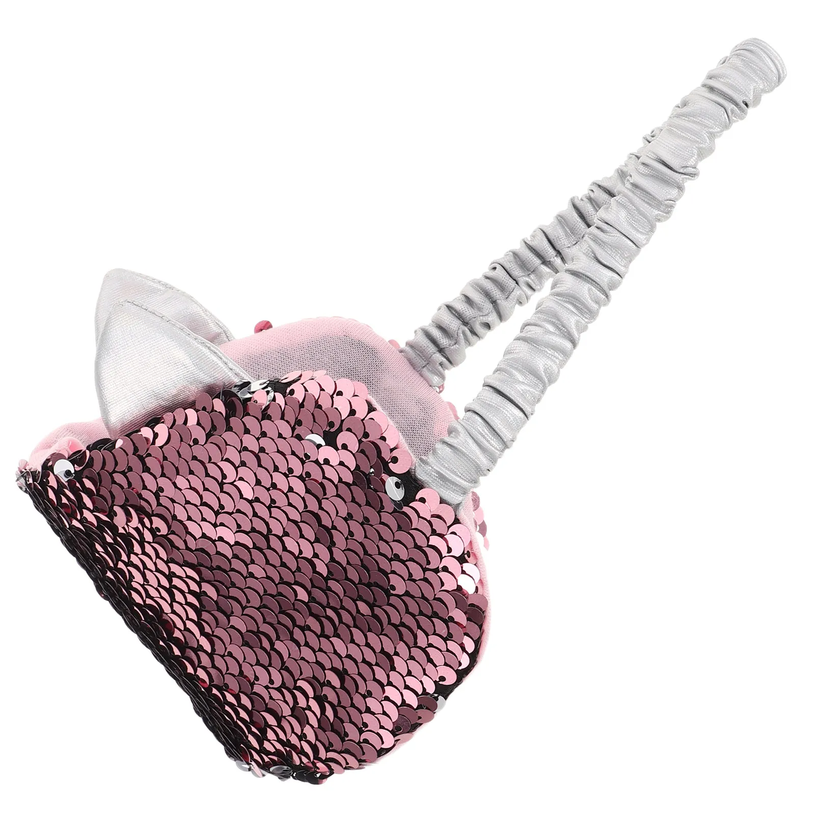 Soft Reversible Glitter Sequin Sleep Mask One Size Fits All Light Blocking Eye Mask for Women Adjustable Elastic Band