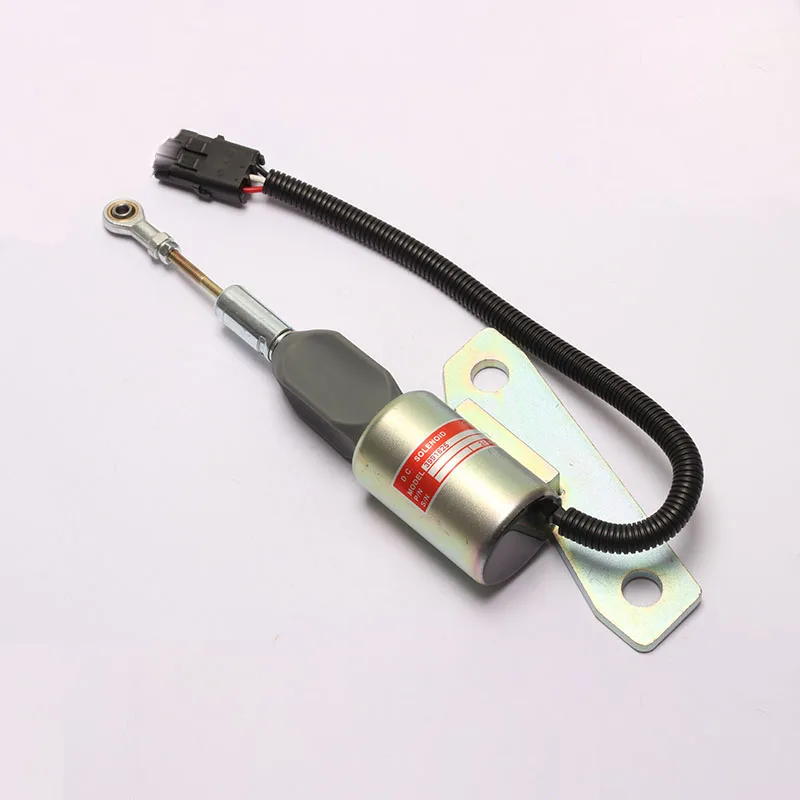 Excavator accessories 12V 24V flameout switch 3991625 for Cummins 6BT flameout solenoid valve