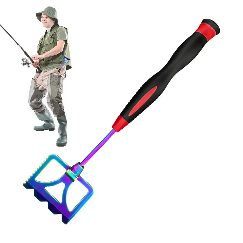 

Stainless Steel Shrimp Bait Shovel Anti Slip Fishing Lure Shovel Stainless Steel Shrimp Shovel Foldable Portable Outdoor Fishing