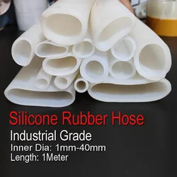 1000mm Soft Silicone Rubber Hose Industrial Grade High Temperature Resistant  Capillary Pipe Tube  ID 1-40mm