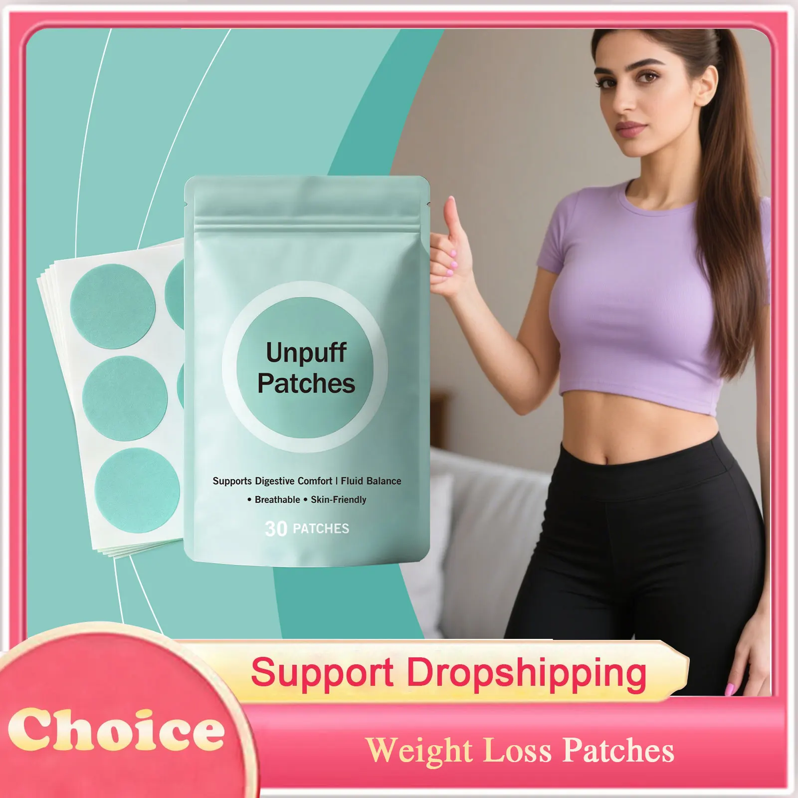 Weight Loss Patches Shaping Slimming Anti Cellulite Boost Metabolism Digestive Aid Suppress Appetite Weight Management Patches