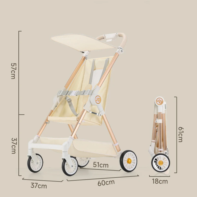 Lightweight and Foldable Baby Stroller Big Children\'s Pocket Stroller Baby Baby Portable Travel Umbrella Stroller Compact
