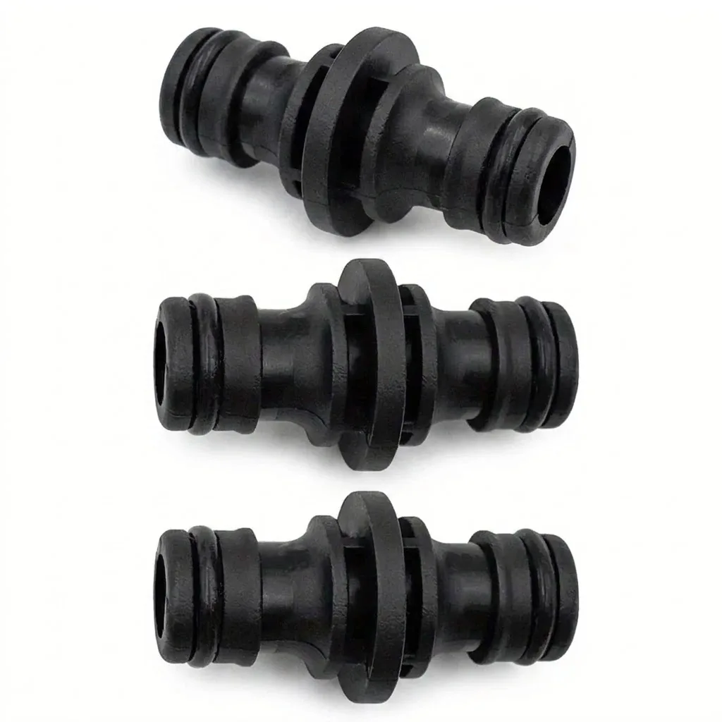 16mm Plastic Hose Joiner Double Male Connector for Water Gun Hose Gardening Car Washing Garden Hose Connector