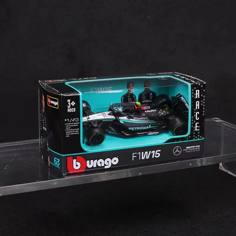 عرض خاص منتجات Bburago 1:43 F1 سبيكة مصغرة دييكاست نموذج ماكلارين Mcl38 Bwt جبال الألب A524 Amg W15 F1 سيارة لعبة طفل هدية