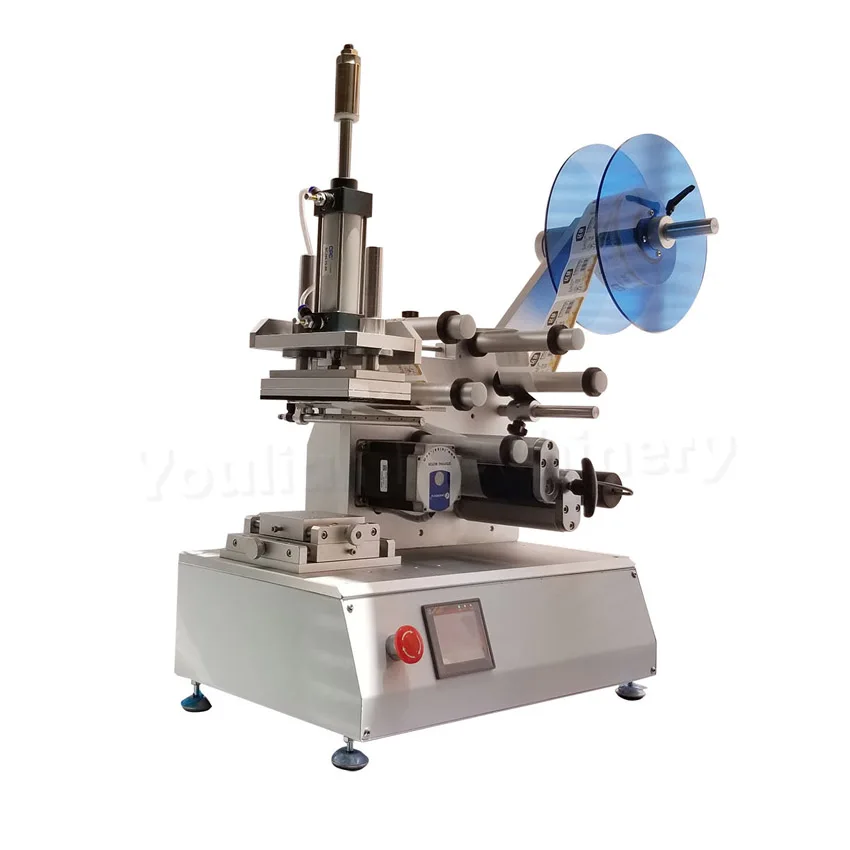 Mesin Pelabelan Bergulir Pneumatik Mesin Pelabelan Botol Datar Oval Semi-otomatis FK616