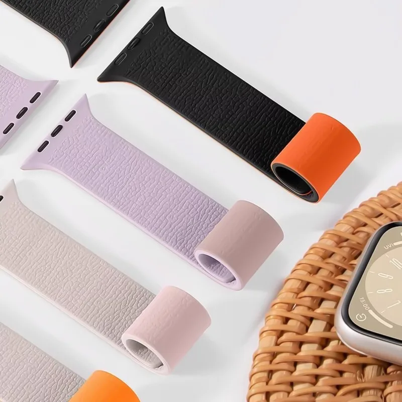 Magnetic Silicone Strap for Apple Watch Ultra3 Band 38 40 41 42 44 45 46 49mm Sport Wristband Bracelet for iWatch S11 10 9 8 7 6