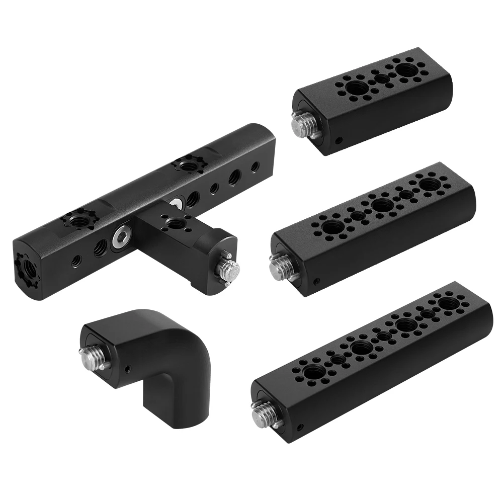 KUANJIE TH-SR Dispositivo de Fijación Superior para Cámara ARRI, Mango Universal con Rosca 3/8"-16, Mango de Extensión con Localización ARRI