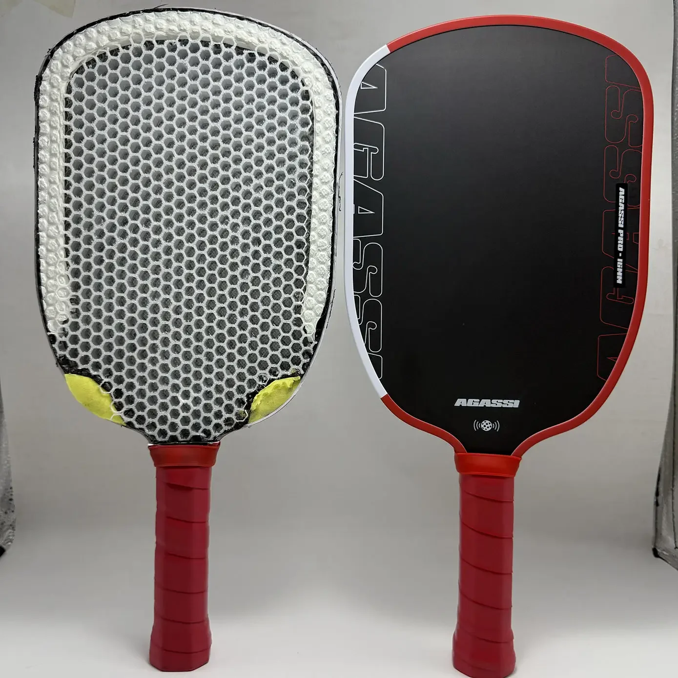 

GEN4 Core Professional Pickleball Paddle Agassi Pro, конструкция из углеродного волокна T700