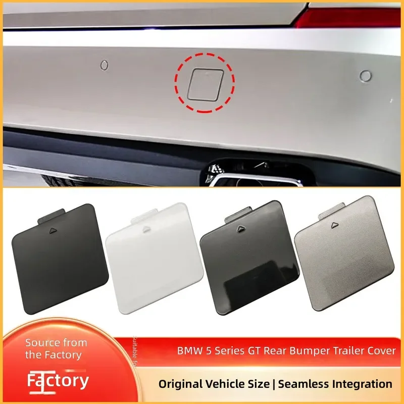For BMW 5 Series GT F07 Rear Bumper Tow Hook Cover Trailer Eye Cap Trim 51127262363