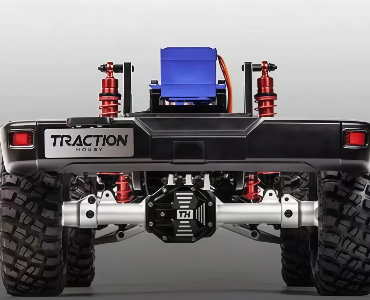 TH014788 Complete Metal Rear Axle Assembly For Traction Hobby KM F150 / Tank300 1/8 RC Crawler Upgrade Parts