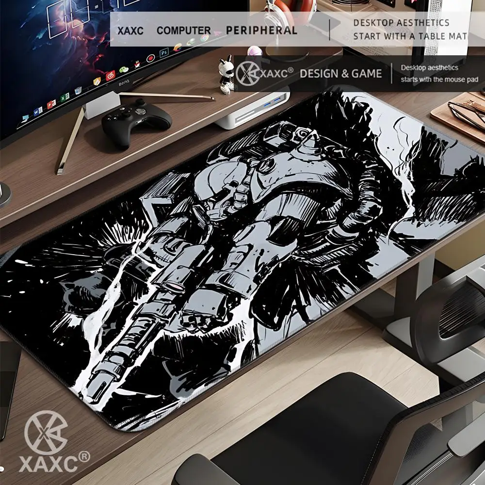 M-Mechanical Warrior Gundam Zaku II Mouse pad big e-sports game player mouse pad laptop non-slip mat coaster PC Anime Mousepad