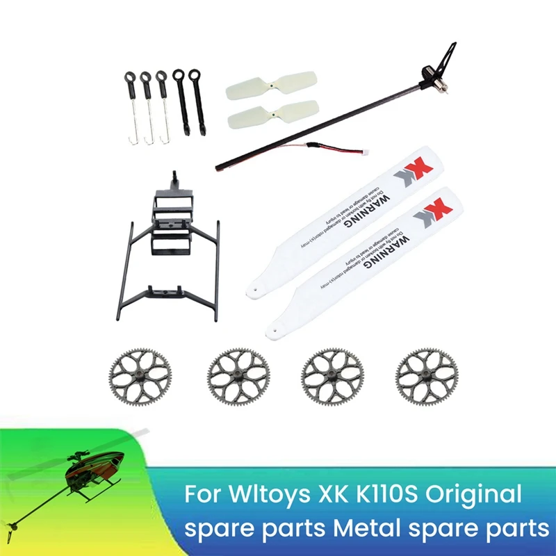 RC Helicopter Replacement Parts Kit For Wltoys XK K110,K110S RC Helicopter Upgrade Parts