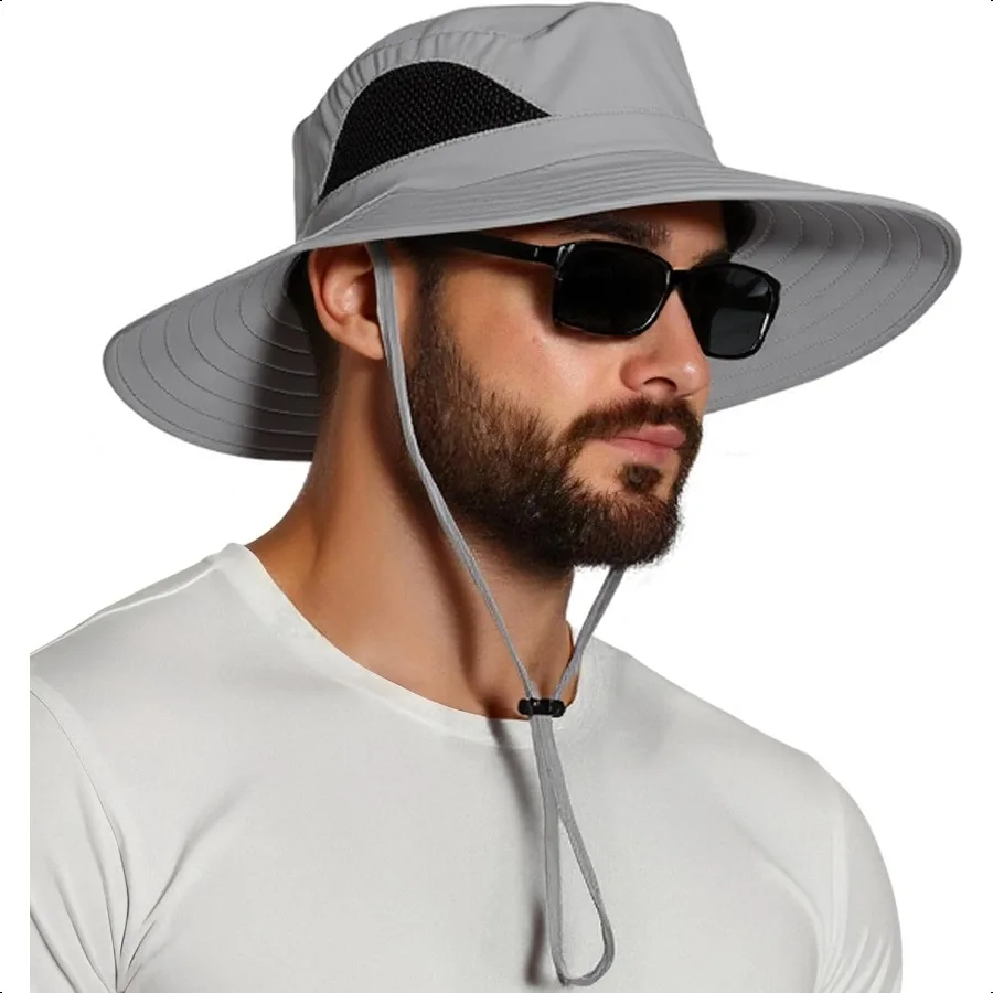 

Wide Brim Sun Hat UPF 50+ UV Protection Waterproof Packable Bucket Hat for Men Women Fishing Hiking Beach Garden