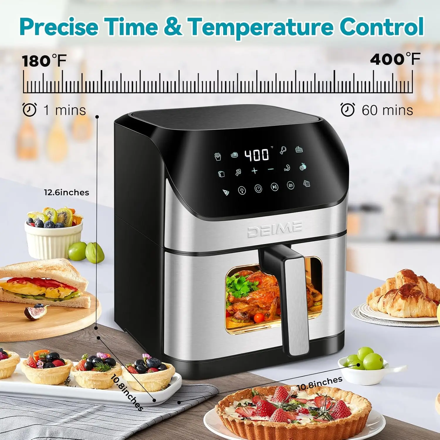 Air Fryer 6.2 QT Large Capacity Oven 6