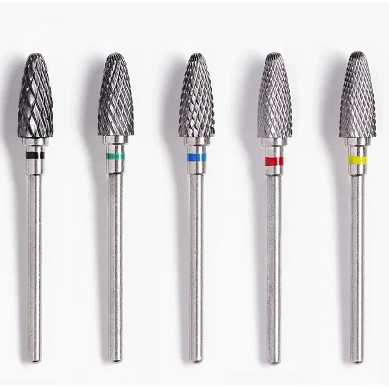 

5mm Flame Bit 3/32 Carbide Nail Drill Bits Manicure Burr Remove Gel Electric Milling Cutter Accessories