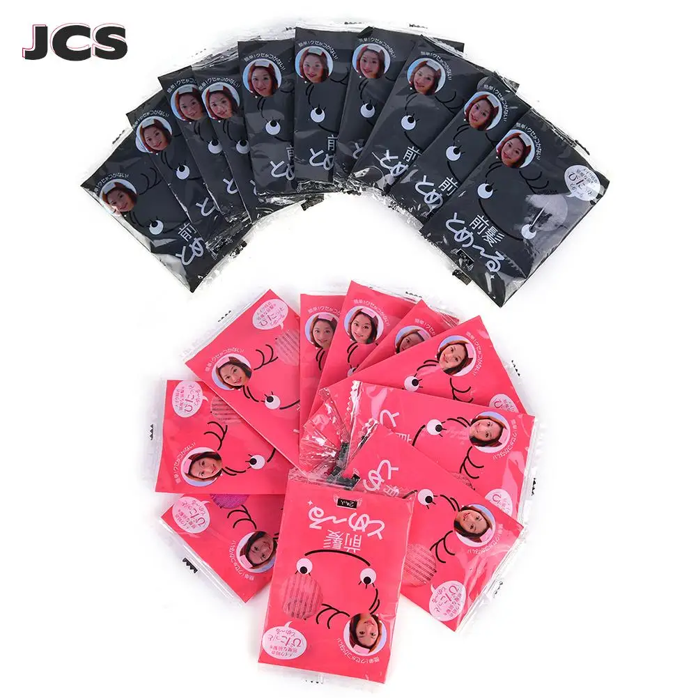 10pcs Bangs Magic Paste Posts Hair Sticker Clip Gripper Barber Grippers Hair Holder For Hair Styling Cutting Acessories