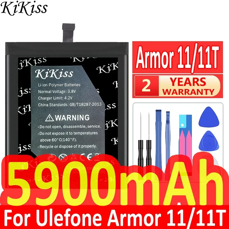 

Мощный аккумулятор KiKiss 5900 мАч для Ulefone Armor 11/11T Armor11 Armor11T