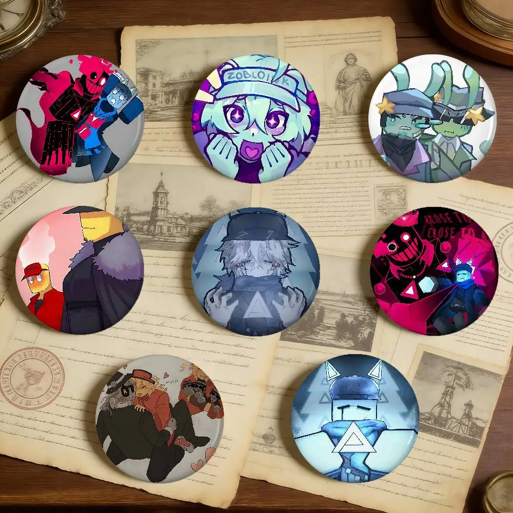 ELLIOT X CHANCE Badges Peripheral Lapel Pins Tinplate Round Brooch For Shoulder Bag Accessories Souvenir Gifts