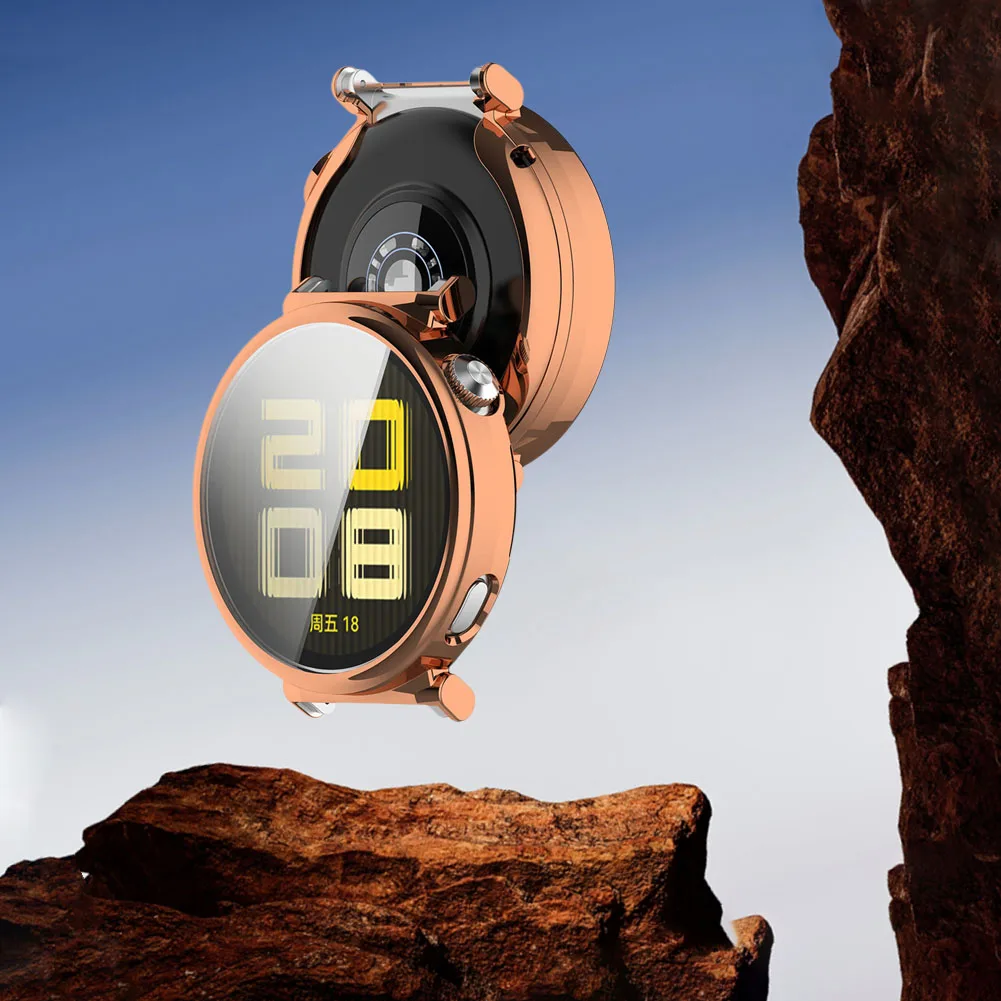 TPU Full Case ป้องกันหน้าจอกรณีป้องกันรอบป้องกัน TPU ฝาครอบกันชนสําหรับ Huawei Watch GT5 41 มม.46 มม.