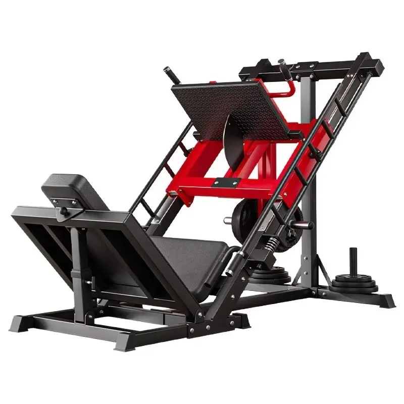 Dual Function Inverted Leg Press Machine Leg Strength Trainer Hack Squat Home Gym Equipment Heavy Duty Stable Safe Durable