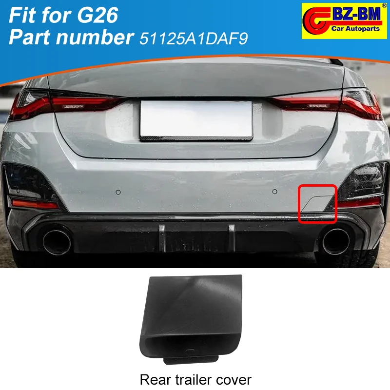 

Front Rear Bumper Trailer Tow Eye Hook Cap Cover for BMW G26 i4 M4 4 Series 51125A1DAF9 51115A0F324 51115A0F319 51115A0F331