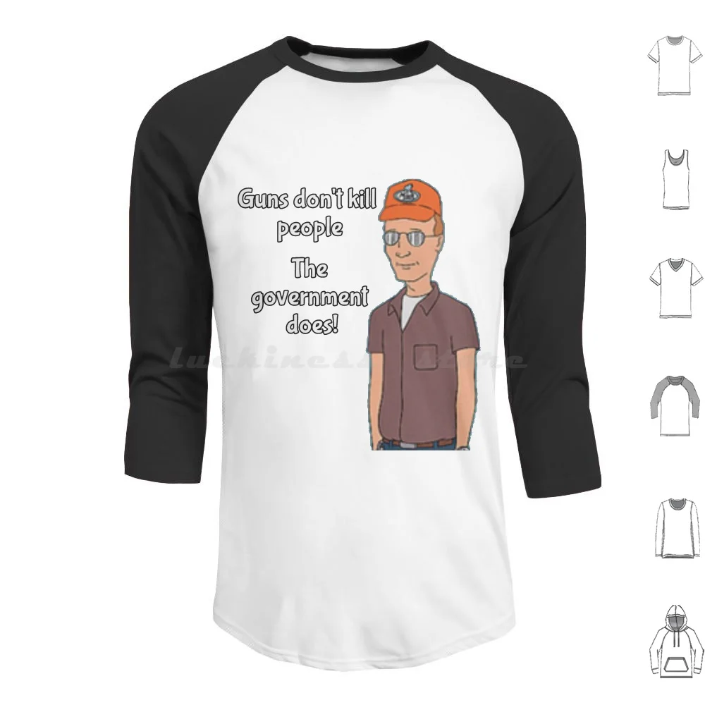 Guns Don't Kill People Hoodie Cotton Long Sleeve Dale Gribble Guns Political Libertarian 2nd Amendment