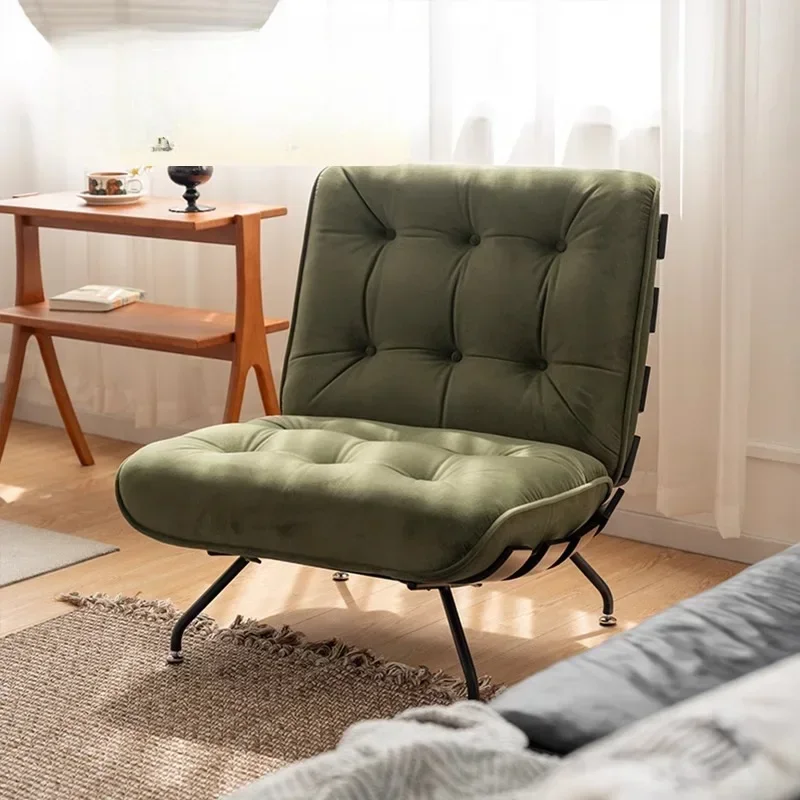 Italian single sofa chair home living room bedroom leisure retro sofa minimalist sofa design practical
