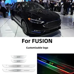 Customized Car Door Sill Light LED Welcome Pedal Projector Threshold LampFor Ford Fusion 2002-2019 2013 2014 Aoto Accessories