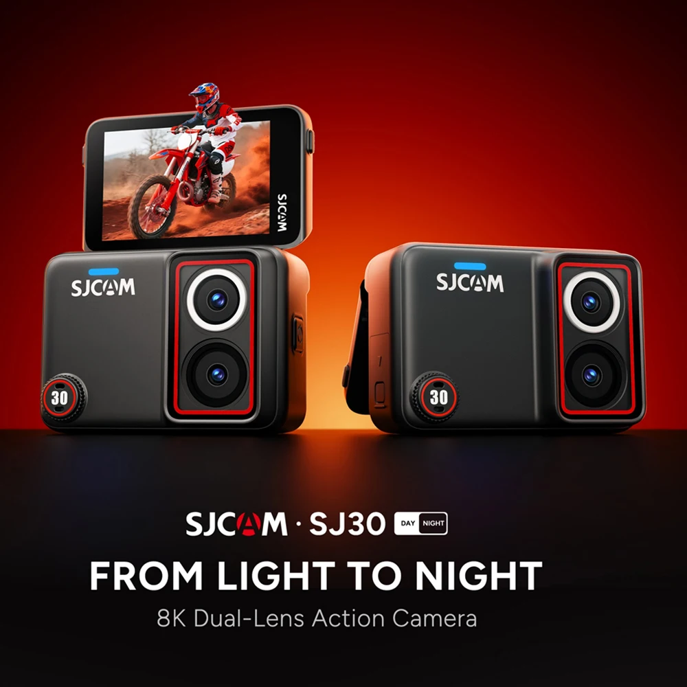 SJCAM SJ30 Full Set 8K Ultra HD 20FPS Anti-Shake Wifi Action Camera Day Night Lensesfor Wireless Microphone With SteadyMotion2.0