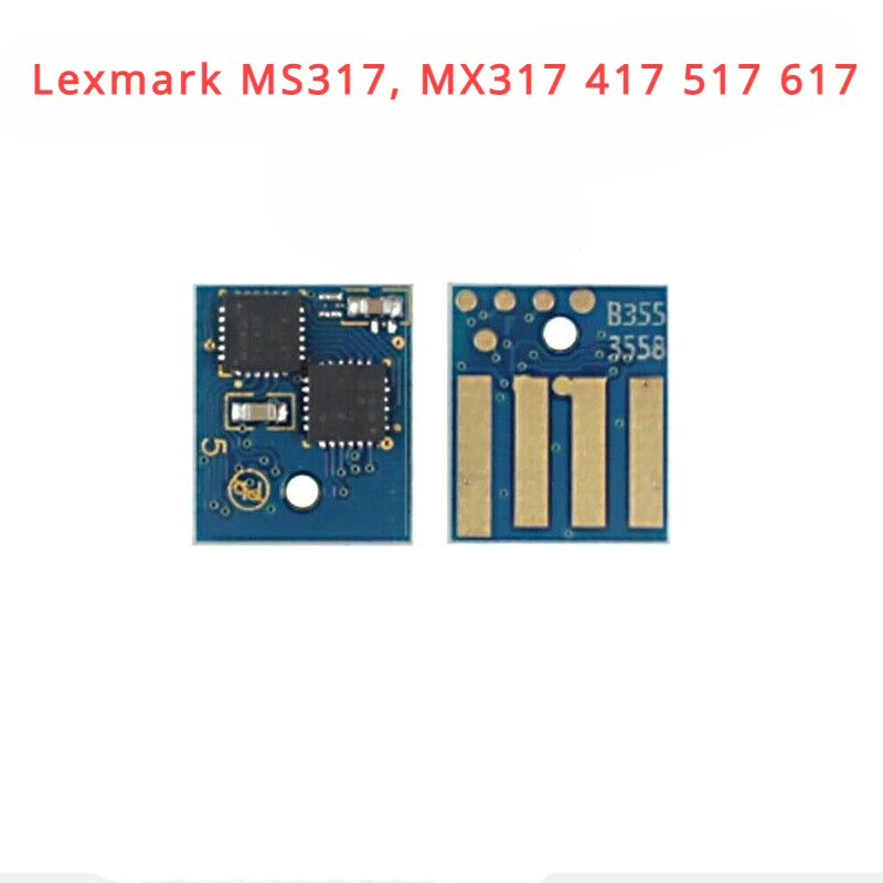 

10 шт. тонер-чип для Lexmark MS317, MX317 417 517 617 (24F0002,24F0009,24F0006,51B2H00,24F0020)