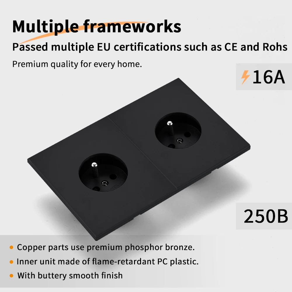 Skin Sensation France Wall Socket Integrated Panel Skin Feel Paint Embedded Power Sockets DIY Combination Embedded Paint Socket
