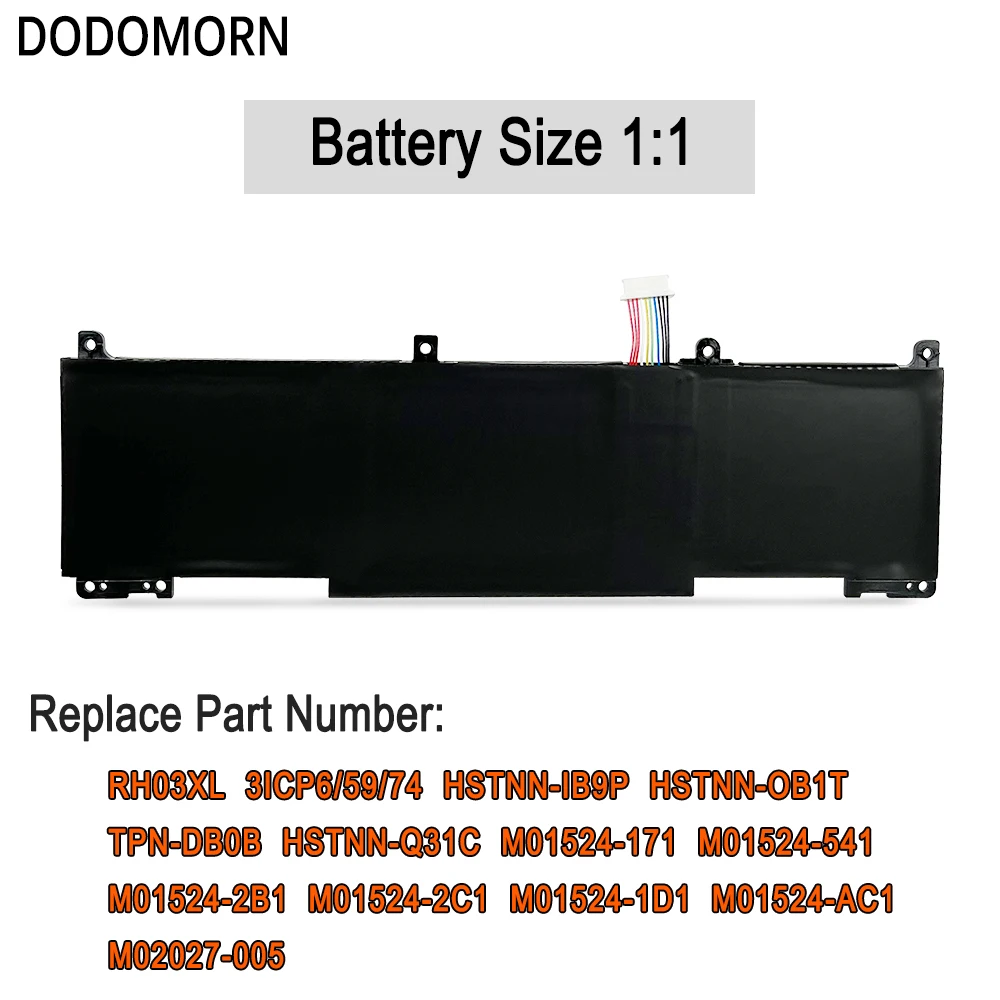 DODOMORN 100% جديد RH03XL بطارية ل HP ProBook 430 440 445 450 630 640 650 G8 Zhan 66 Pro A 14 G4 سلسلة HSTNN-IB9P HSTNN-OB1T