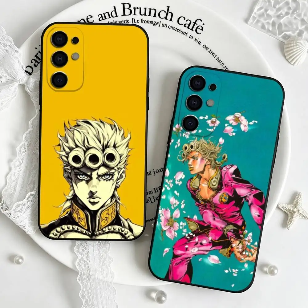 J-JOJOs G-Giorno G-Giovanna Phone Case For Samsung S25,S24,S21,S22,S23,S30,Ultra,S20,Plus,Fe,Soft Silicone Black Cover