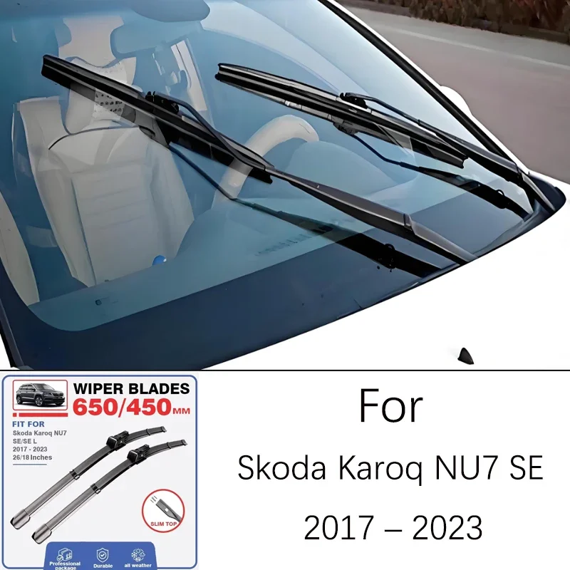 

For Skoda Karoq NU7 SE 2017-2023 2018 2019 2020 2021 26 18 Inch Front Wiper Blades Windshield Windscreen Window Accessories
