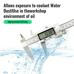 Digital Vernier Caliper Stainless Steel Caliper 0-150MM 6 Inch 0.01mm Digital Display Electronic Ruler Length Measuring Diy Tool