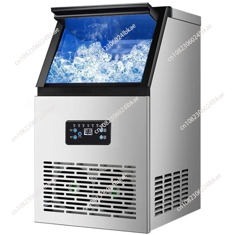 50-60kg Large capacity intelligent commercial ice machine, a variety of specifications for milk tea shop KTV bar automatic ice c
