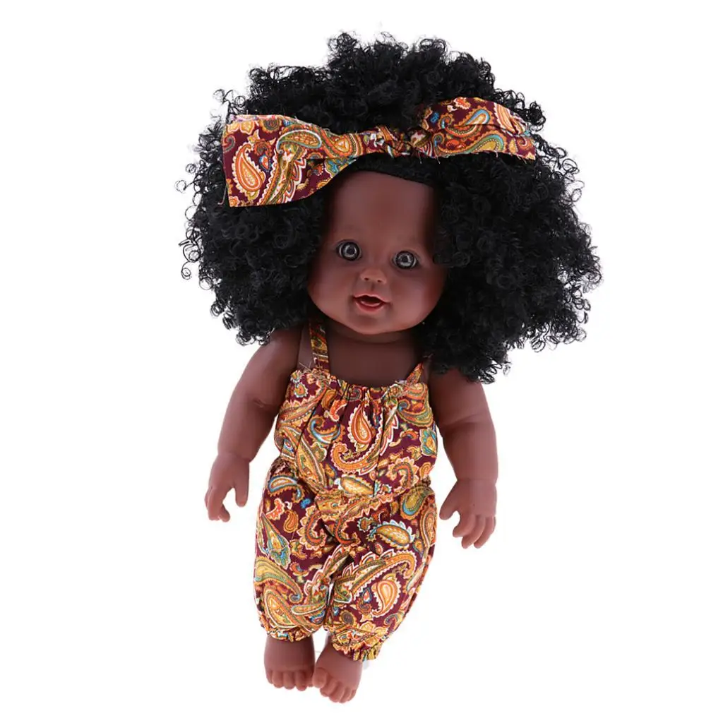

2inch Doll , Black Curly Hair – Christmas Gifs Photography Props