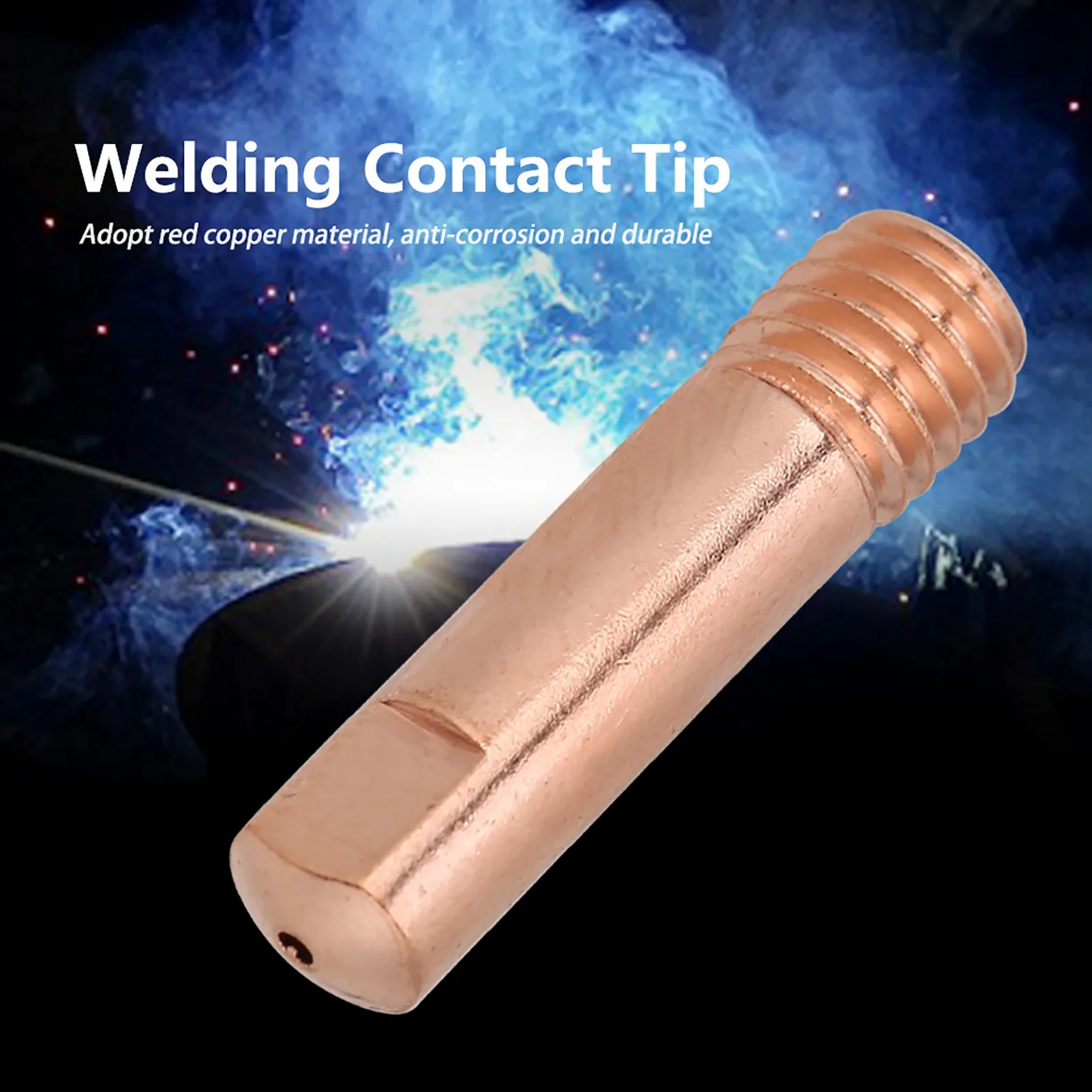 Copper Contact Tip for 15AK MIG/MAG Welding Torch Consumables 0.8/1.0mm Welding Contact Tip 24KD Welding Torch Contact Tip