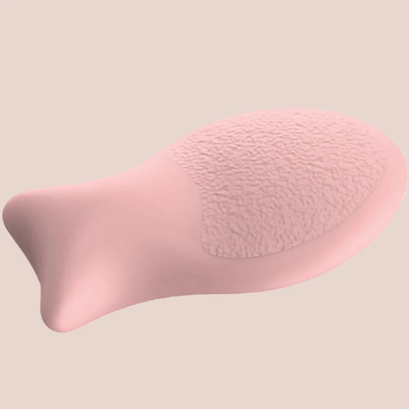 Esponjas de maquillaje en forma de pez, herramientas y accesorios de maquillaje lavables, textura de la piel en polvo