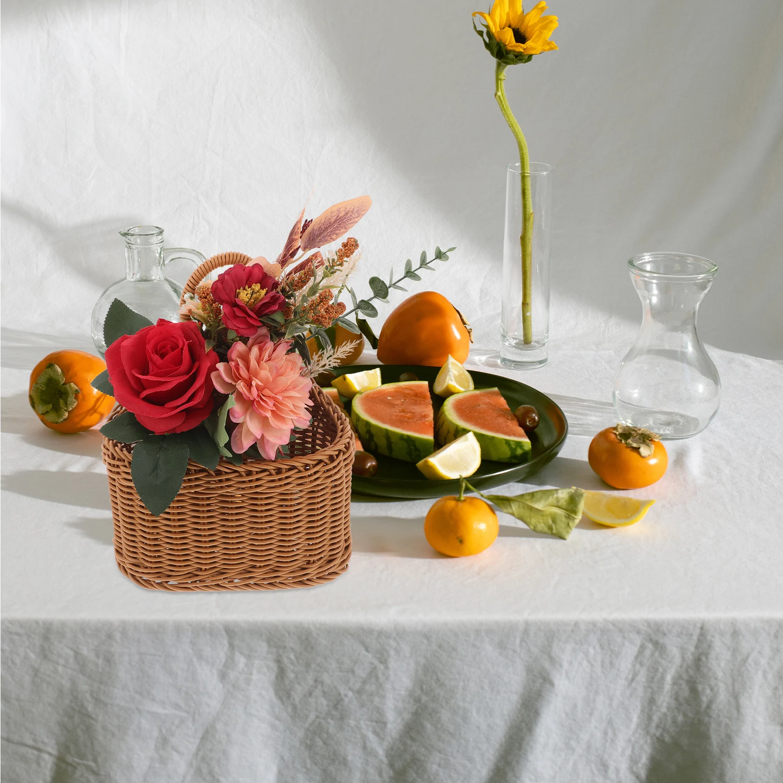 

Корзина для хранения имбиря и чеснока, настенные корзины, кухонный декор, маленькая милая подвеска в стиле бохо