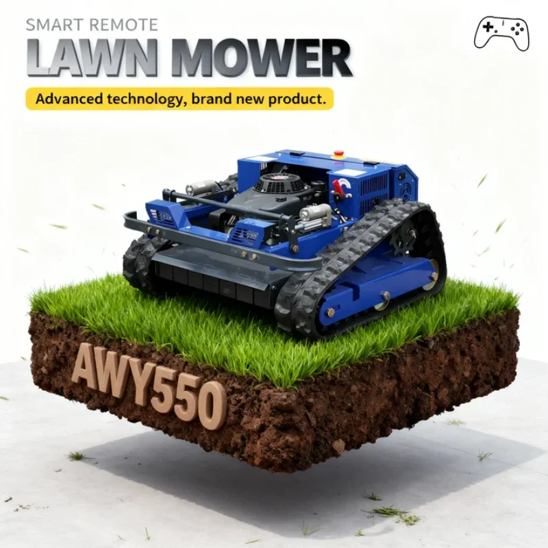 

Customized 2026 Hot Selling Zero Turn Lawn Mower 550mm Mowing Width Crawler Remote Control Mowing