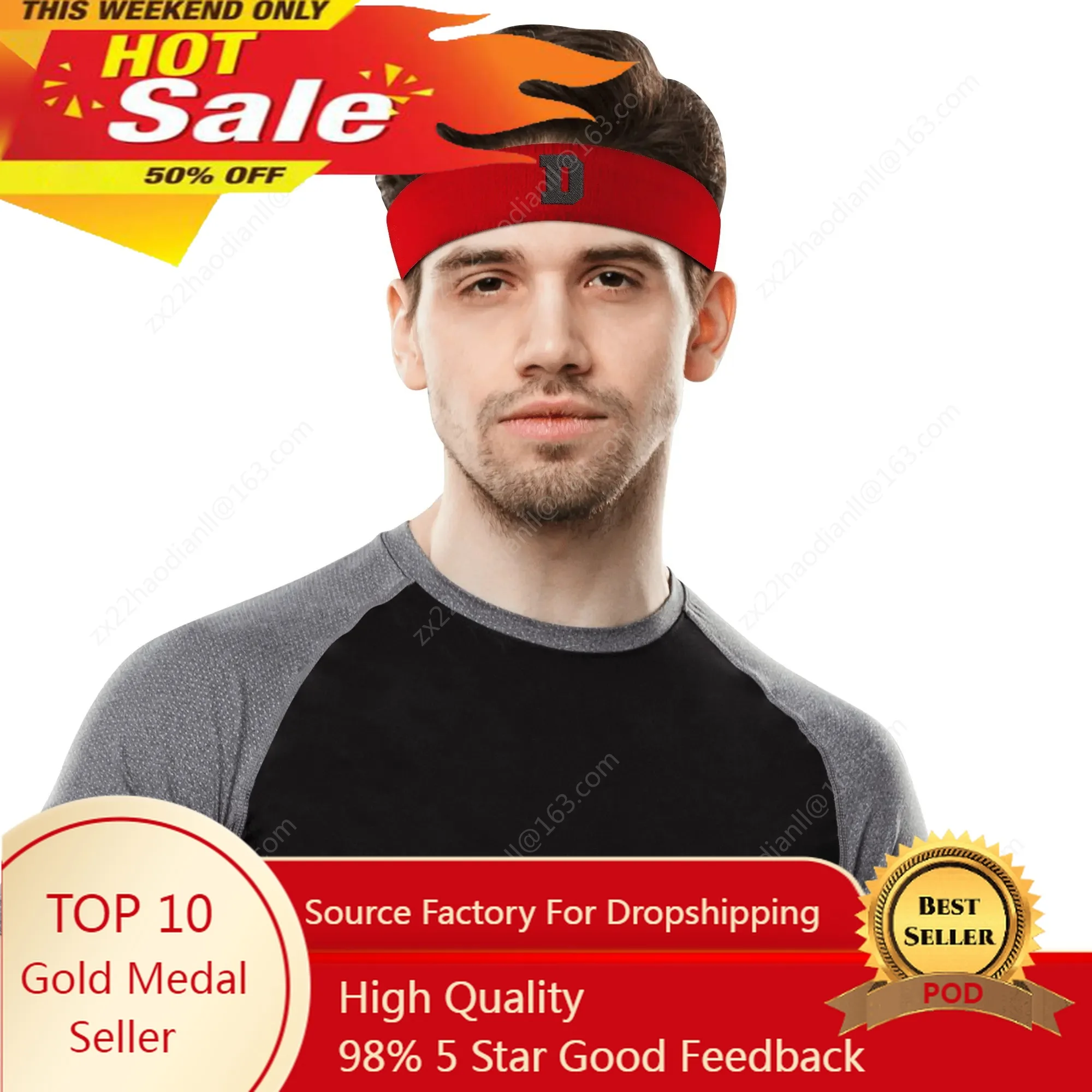 

베어스 Korea Bears baseball Embroidered Sports Headband Mens Womens Sweat-absorbing DIY Custom Running Sweat-proof breathable