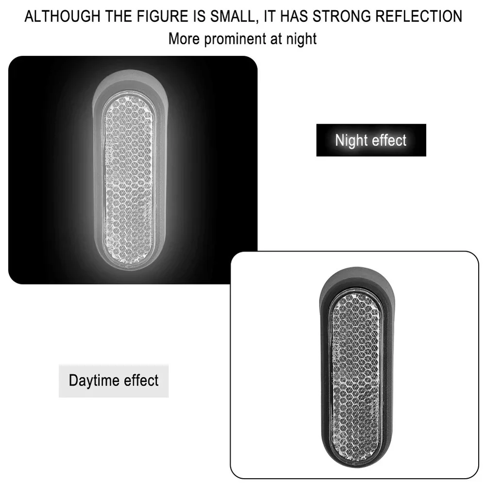 مجموعة عاكسة أمامية لـ NINEBOT E2 تتميز بسطوع عالي وانعكاس زاوية واسعة لدعم ركوب الليل الأكثر أمانًا #3
