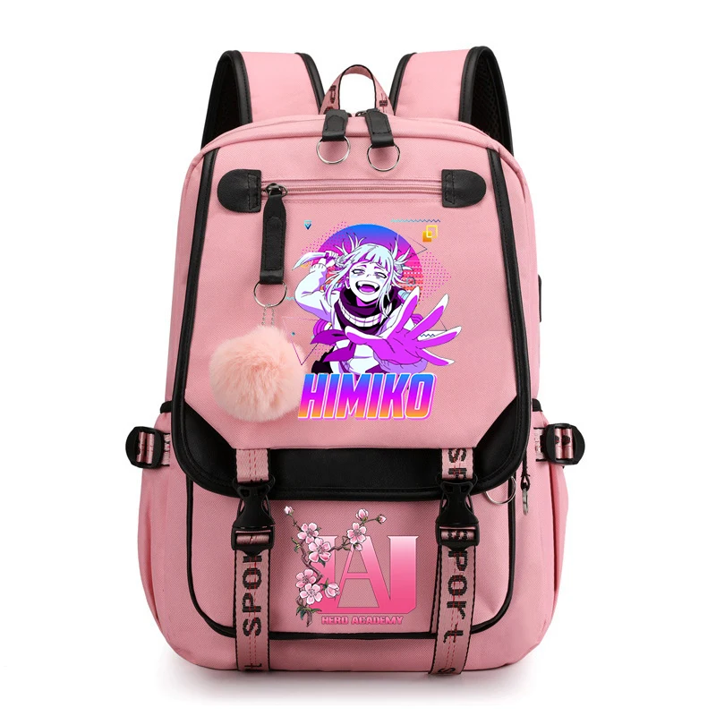 Himiko Toga My Hero Academia mochilas para niñas, mochila Kawaii, mochila de Anime para estudiantes, Boku no Hero Academia, mochila escolar para mujeres