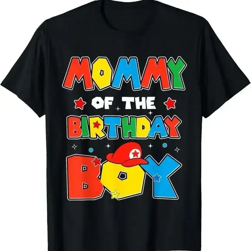 Mommy Of The Birthday Boy Game Gaming Family Matching Bday T Shirt