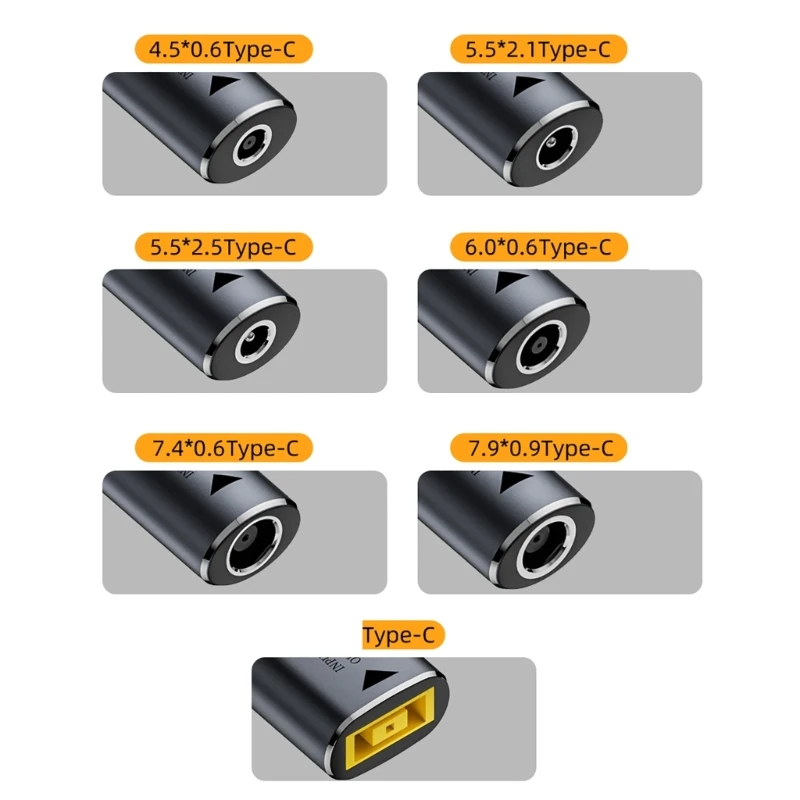 効率的かつ安全な 140W DC5521/DC5525/スクエアポート/4506/7909 などから Type コンバータケーブル電源コード、ラップトップ、タブレット用