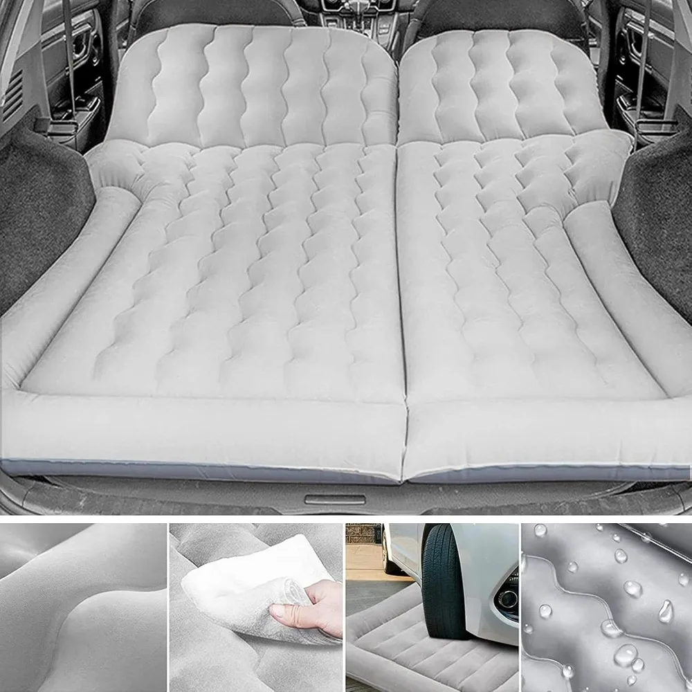 

SUV Car Air Mattresses Inflatable Mattress Removable Thicker Air Bed Camping Inflatable Mattress with 2 Pump & Cushions