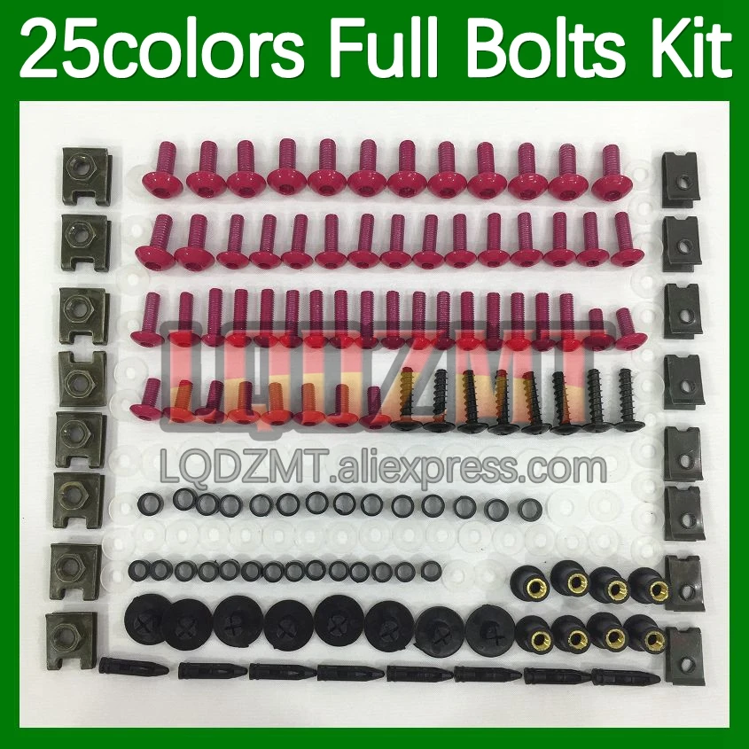 268pcs Body Bolt Full Screws Kit For YAMAHA Thunderace YZF 1000R YZF1000R 05 06 07 2004 2005 2006 2007 Fairing Bolts screw Nut